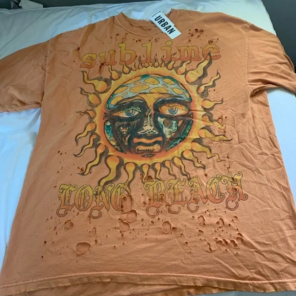 open lace back dress Amazon.com: Sublime T Shirt Sun Face Band Logo Official Unisex Tie Dye  Orange Size S : Clothing, Shoes & Jewelry main image 1